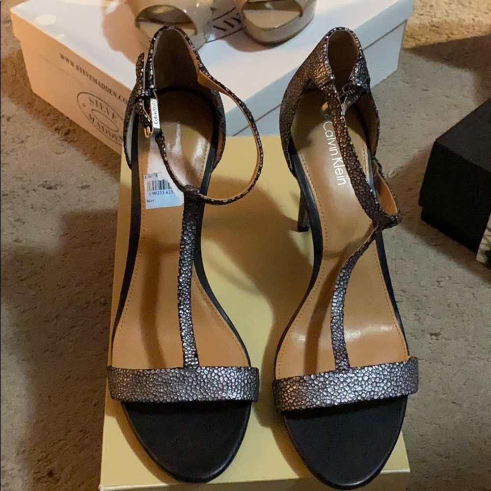New Calvin Klein black heels